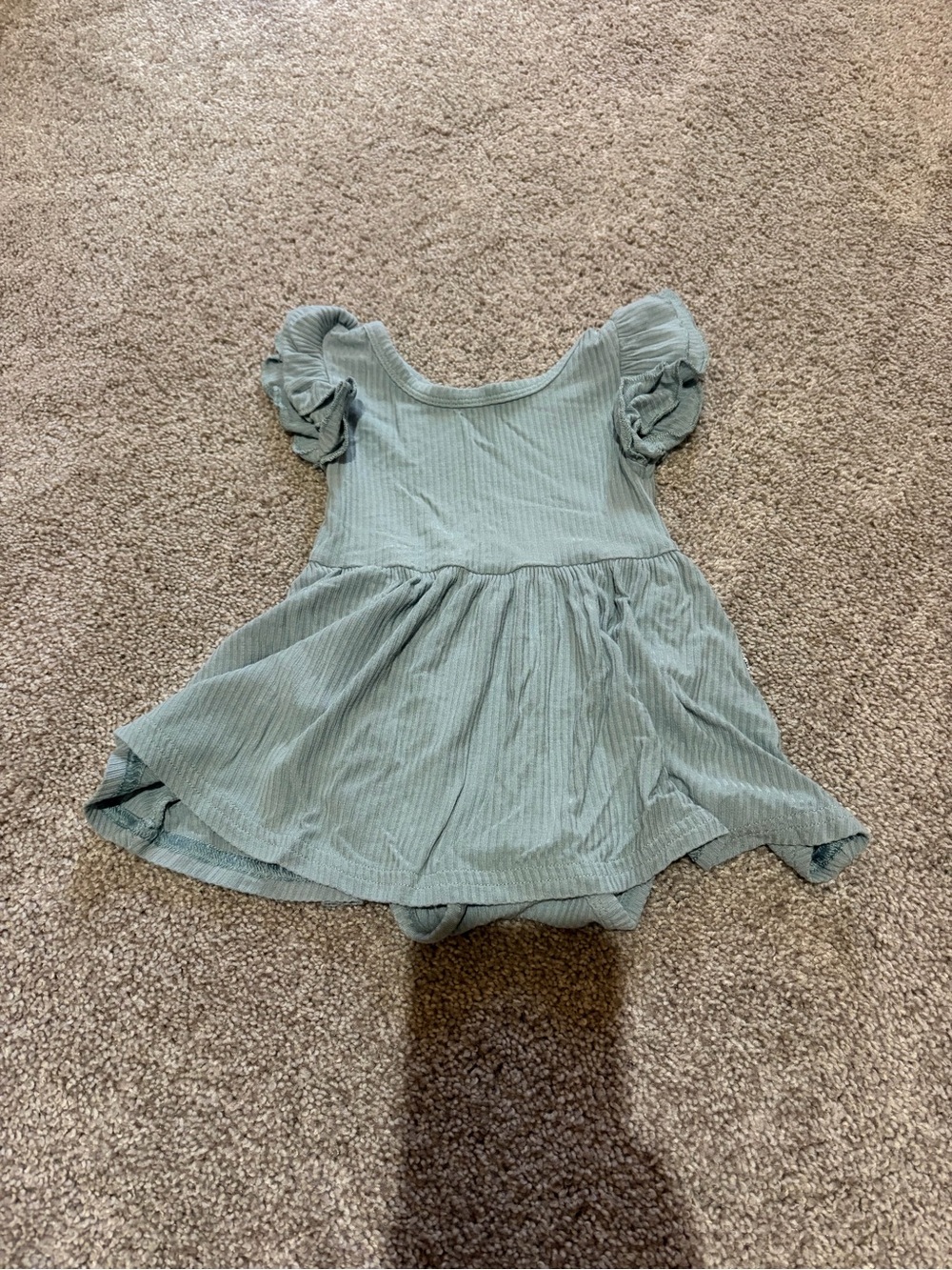 Play by Little Sleepies Ribbed Flutter Twirl bodysuit